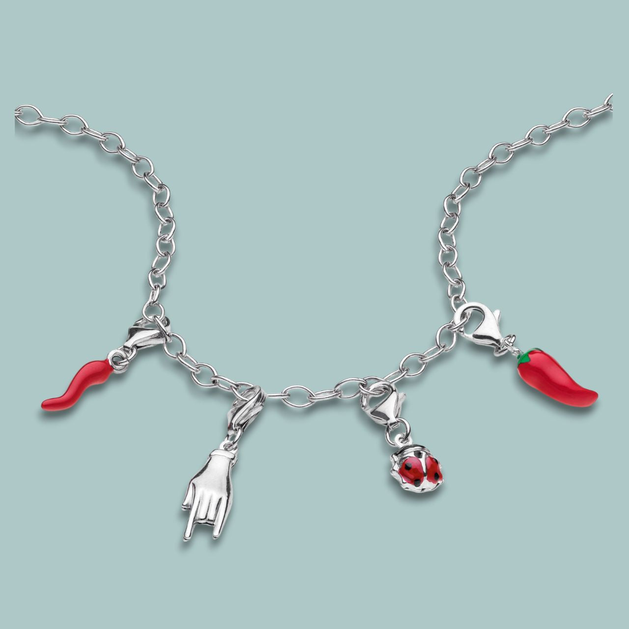 Bracciale Di Corda Con Pendente Charm In Argento Nuvola Con Fulmine... | Su - Foto 5