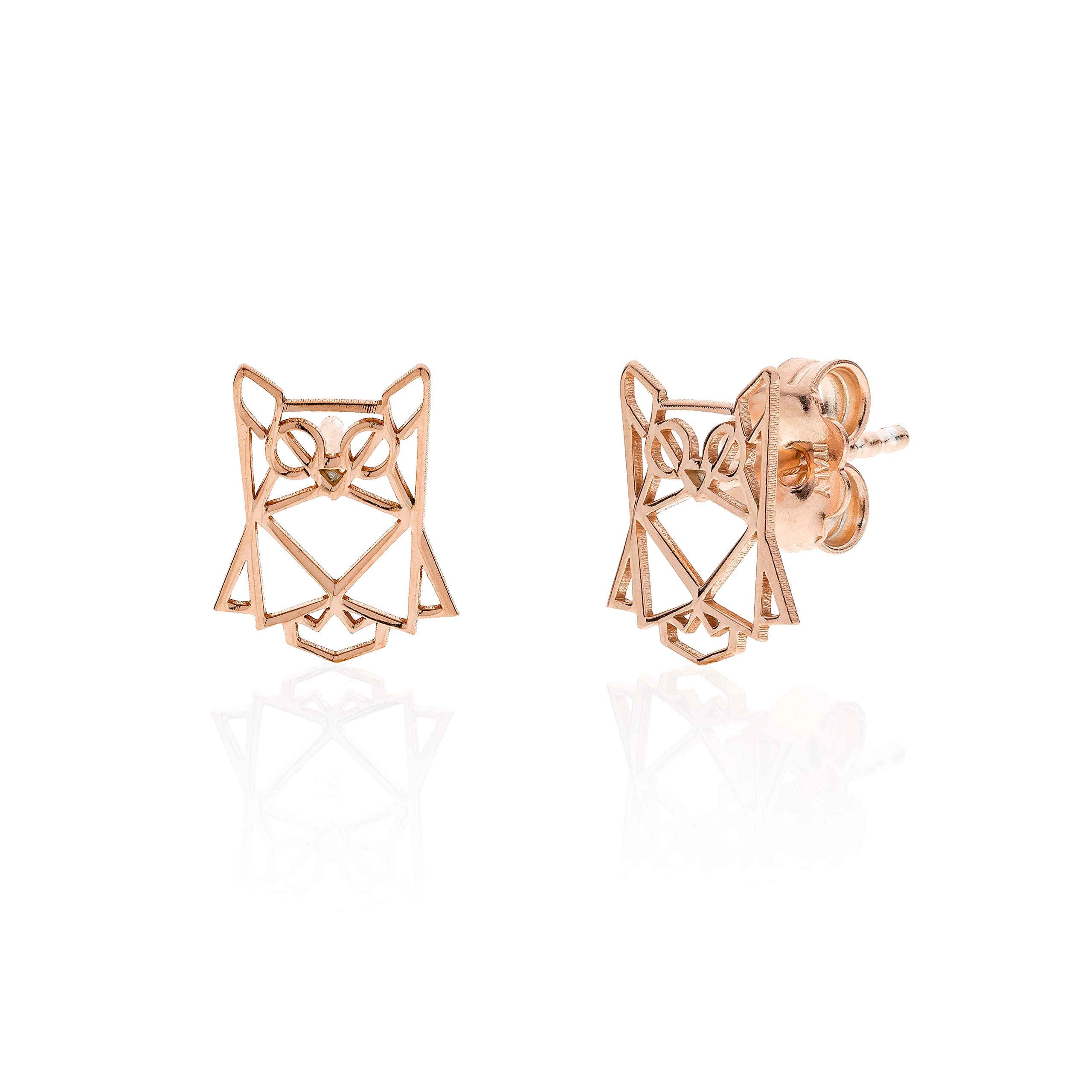 Origami Owl Earrings in 925 Silver Rose Gold Plated