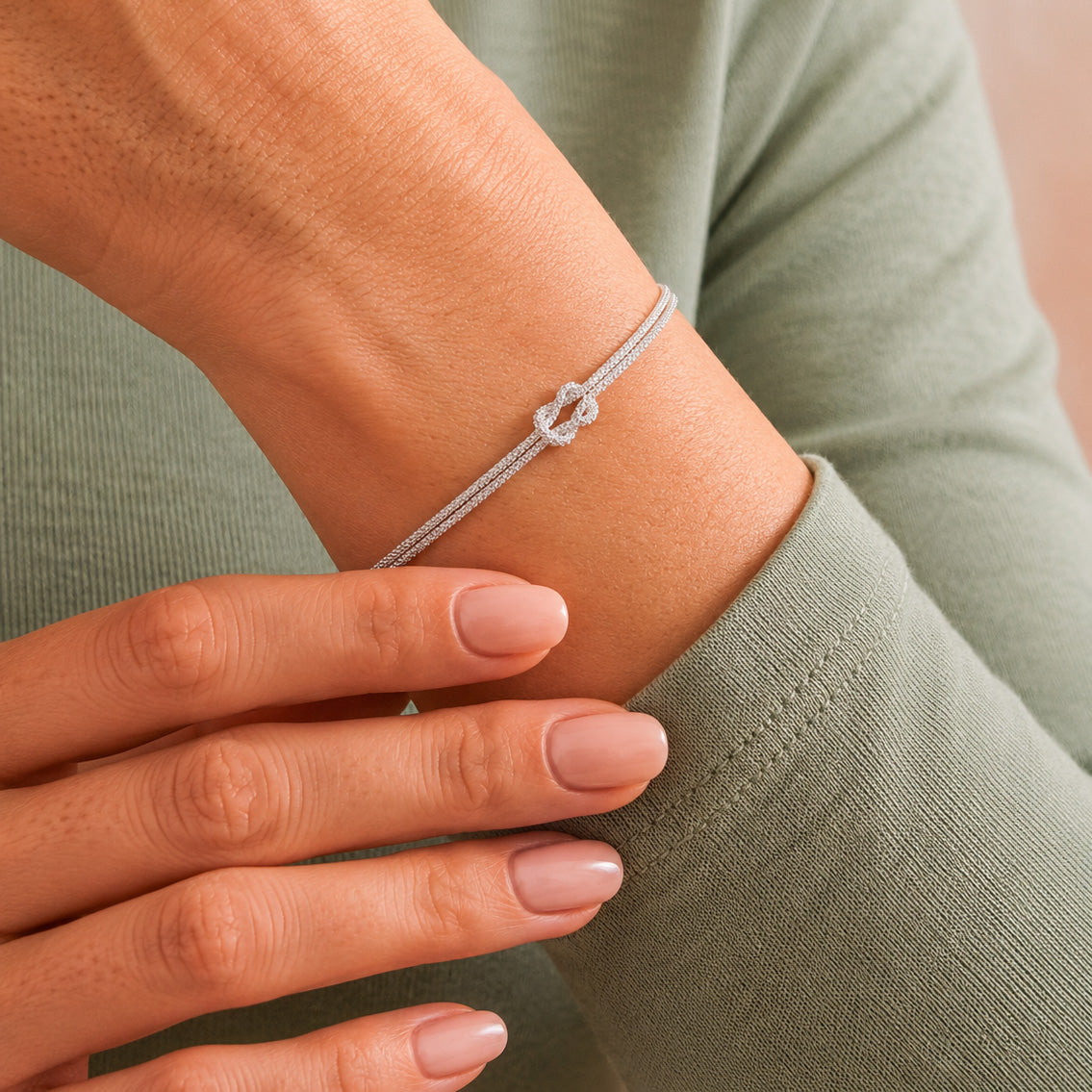 Bracciale con Nodo in Argento 925 - Aka Gioielli
