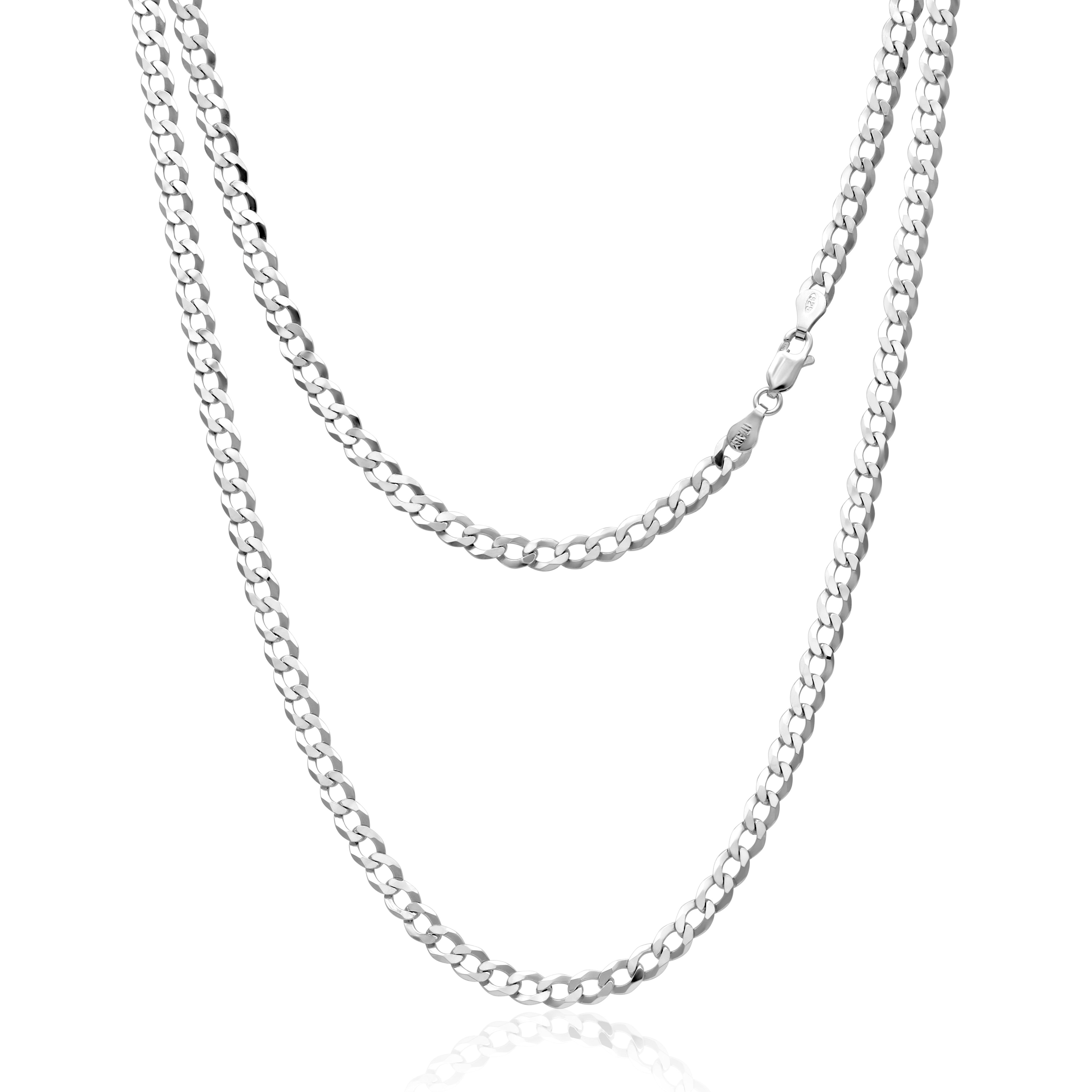 Collana A Catena Arrotondata In Argento Sterling 925, Realizzata In Italia, Catena In Argento, Diversi Spessori E Lunghezze: 1 Mm, 1,2 Mm, 1,5 Mm, 1,6 Mm, 1,8 Mm - Italia - Foto 10