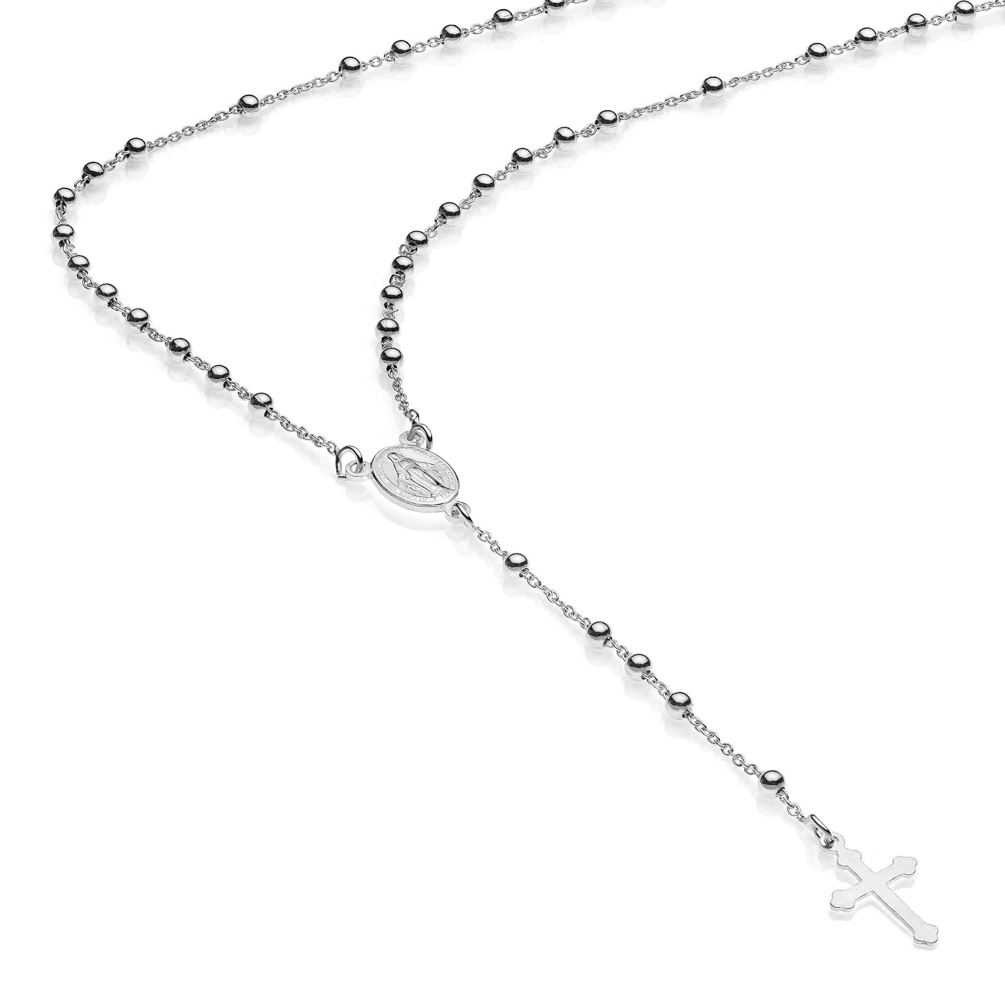 Collana Rosario con Pendente in Argento 925 - Aka Gioielli