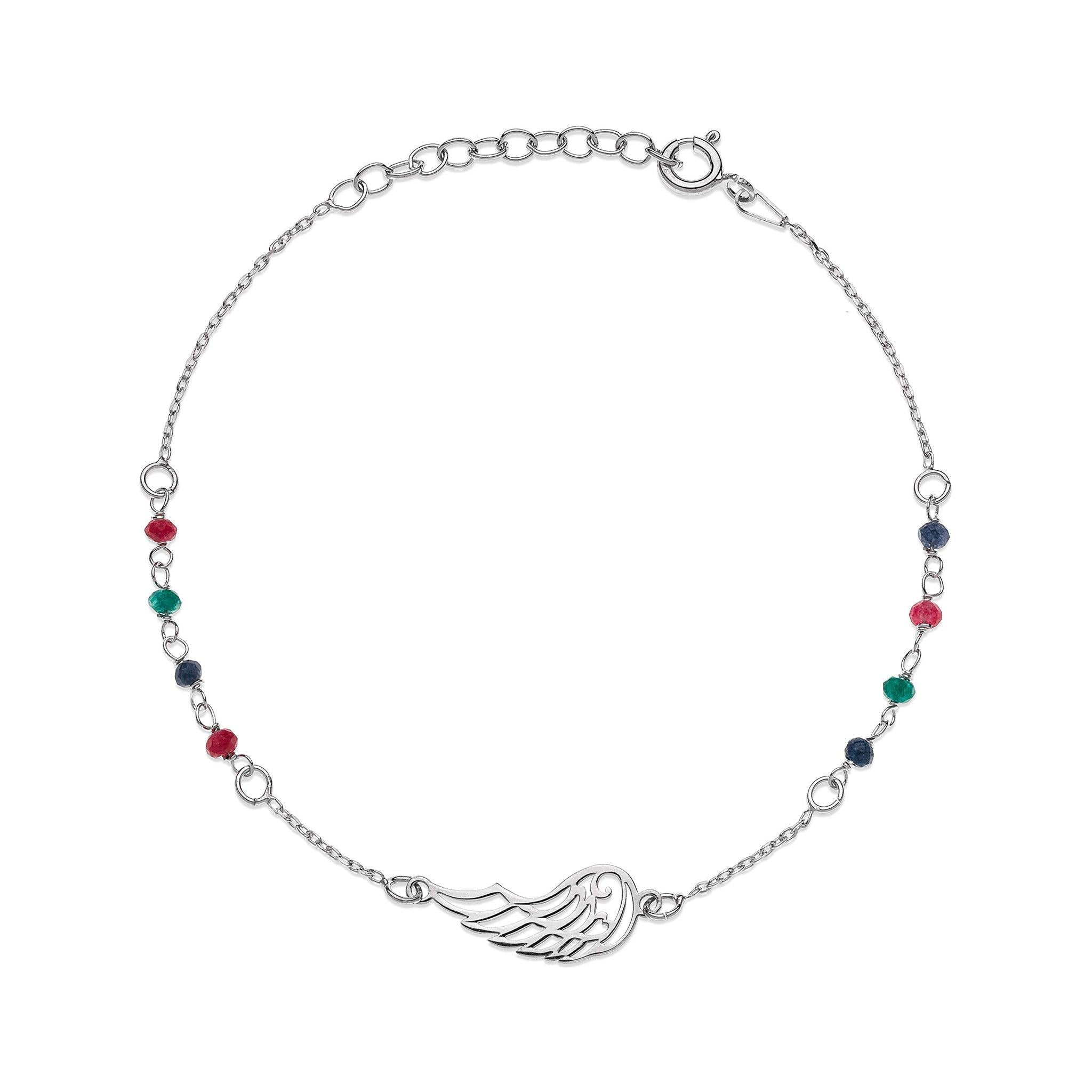 Aka Gioielli Bracciale Albero Della Vita In Argento 925 Rodia To Con Cristallo Regolabile 18-21 Cm