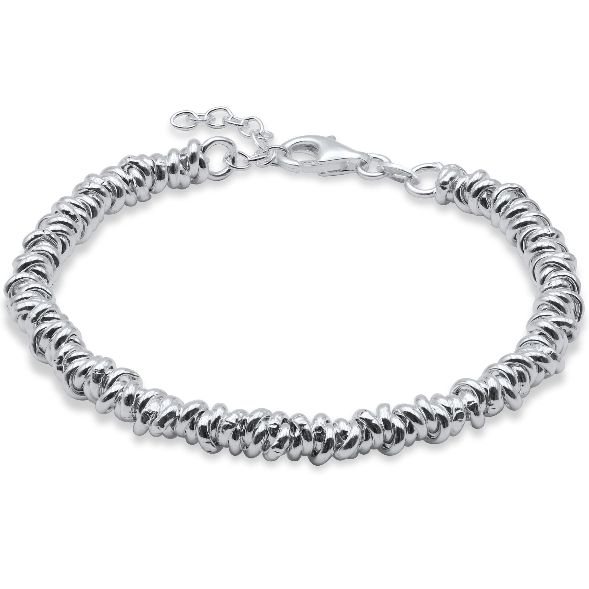 Bracciale Nodini Intrecciati in Argento 925