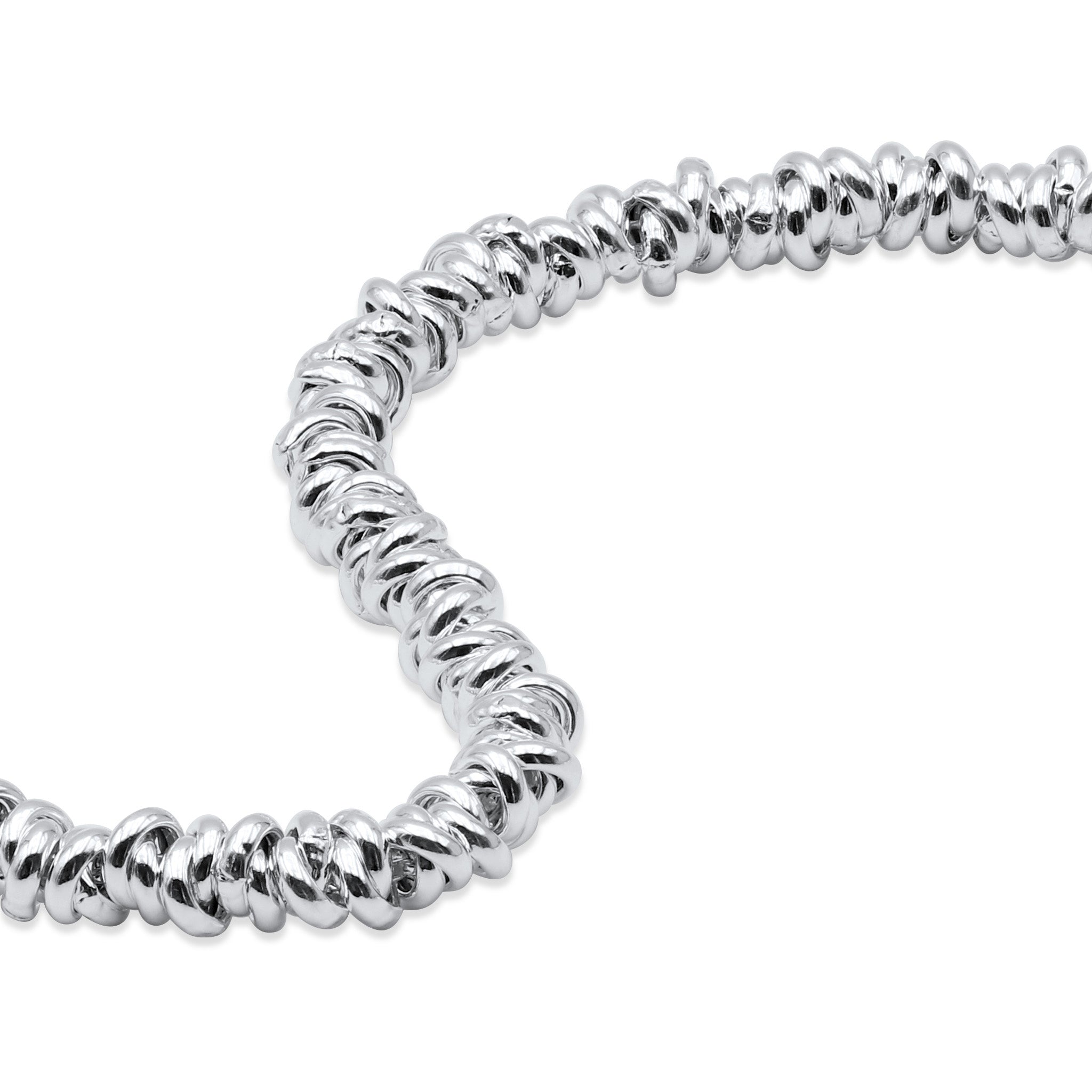 Bracciale Nodini Intrecciati in Argento 925