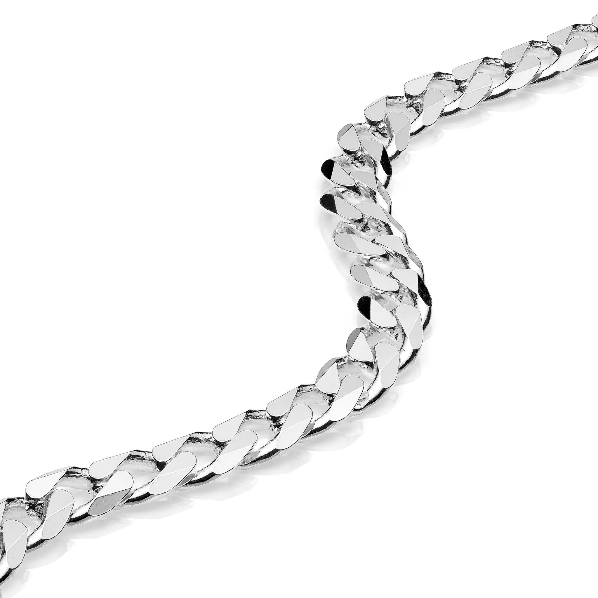 Collana Catena Maglia Cubana 7 mm in Argento 925 - Aka Gioielli