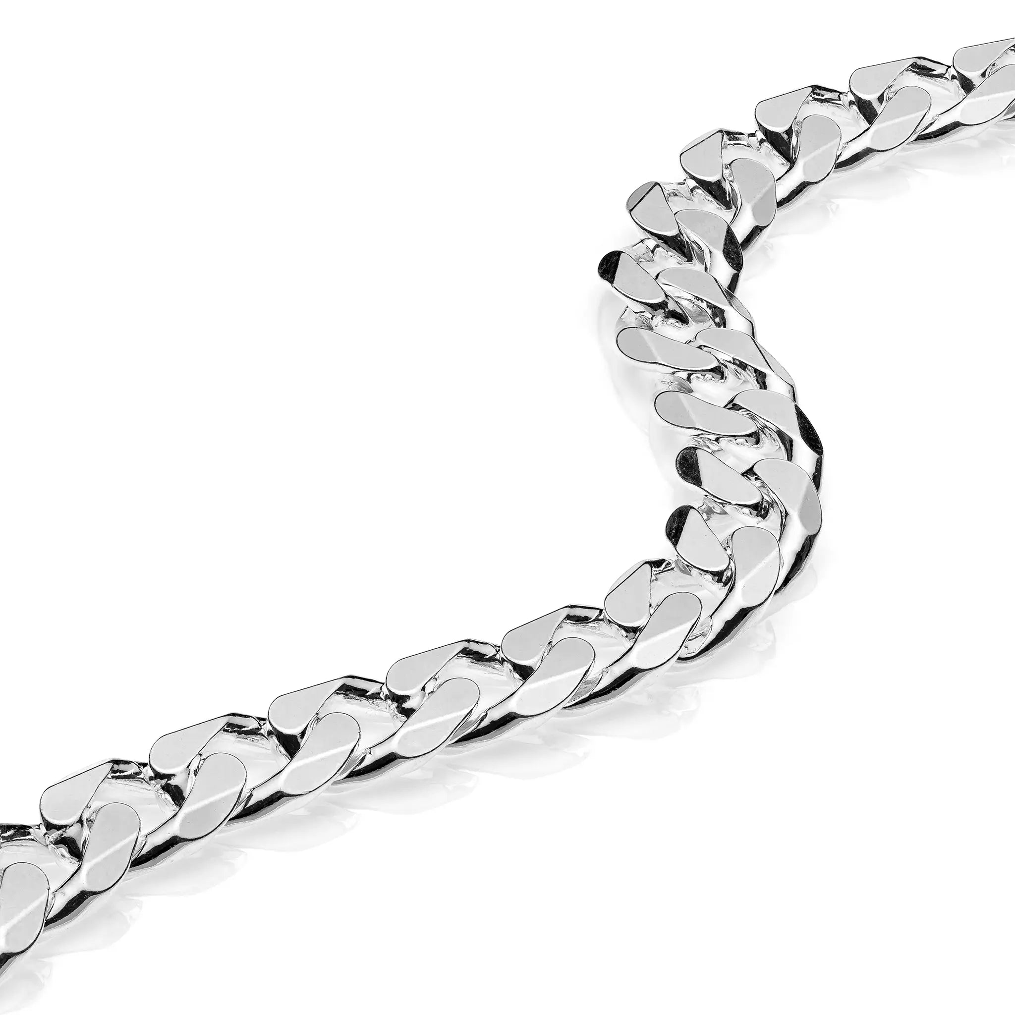 Collana Catena Maglia Cubana 8 mm Spessa in Argento 925