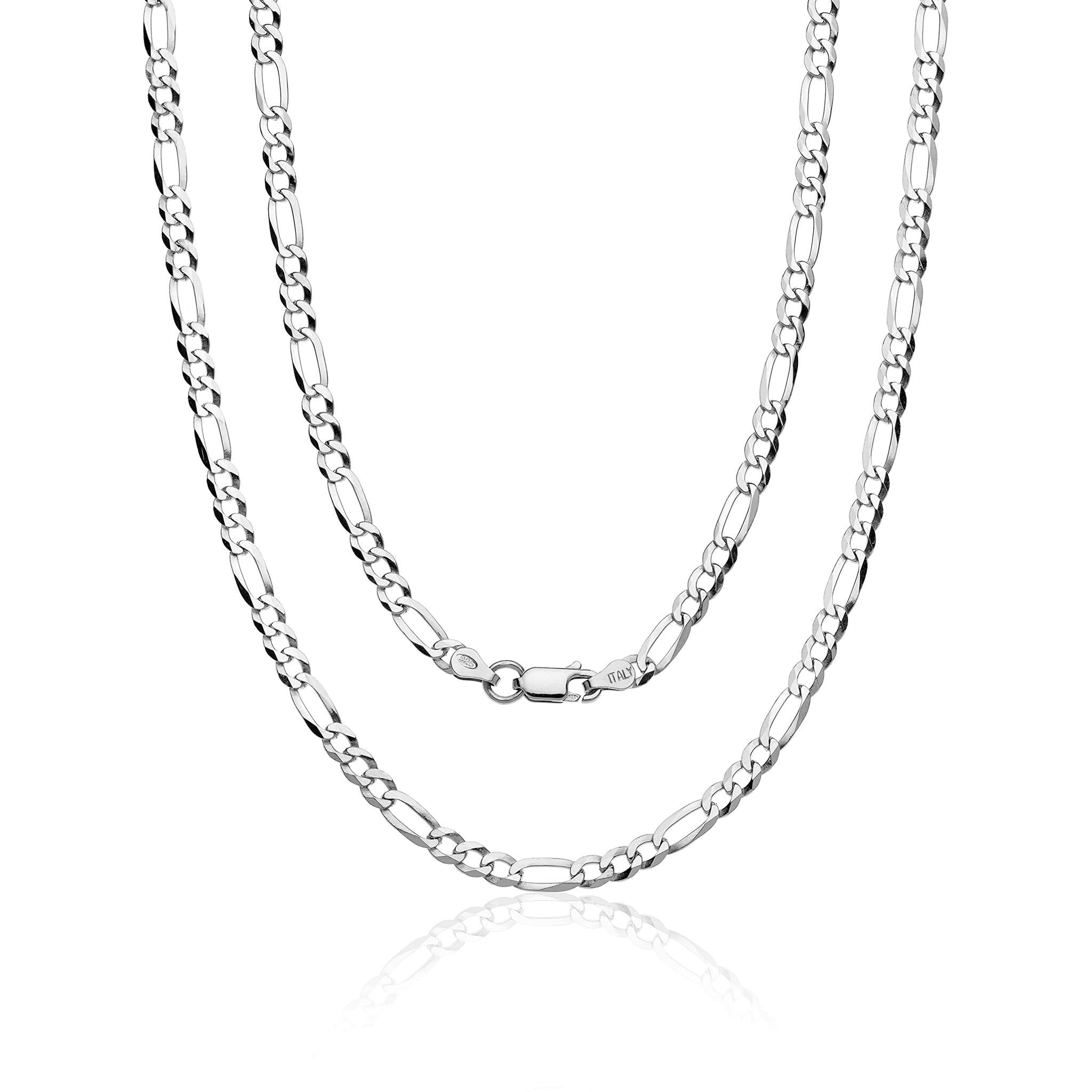 Collana A Catena Arrotondata In Argento Sterling 925, Realizzata In Italia, Catena In Argento, Diversi Spessori E Lunghezze: 1 Mm, 1,2 Mm, 1,5 Mm, 1,6 Mm, 1,8 Mm - Italia - Foto 5