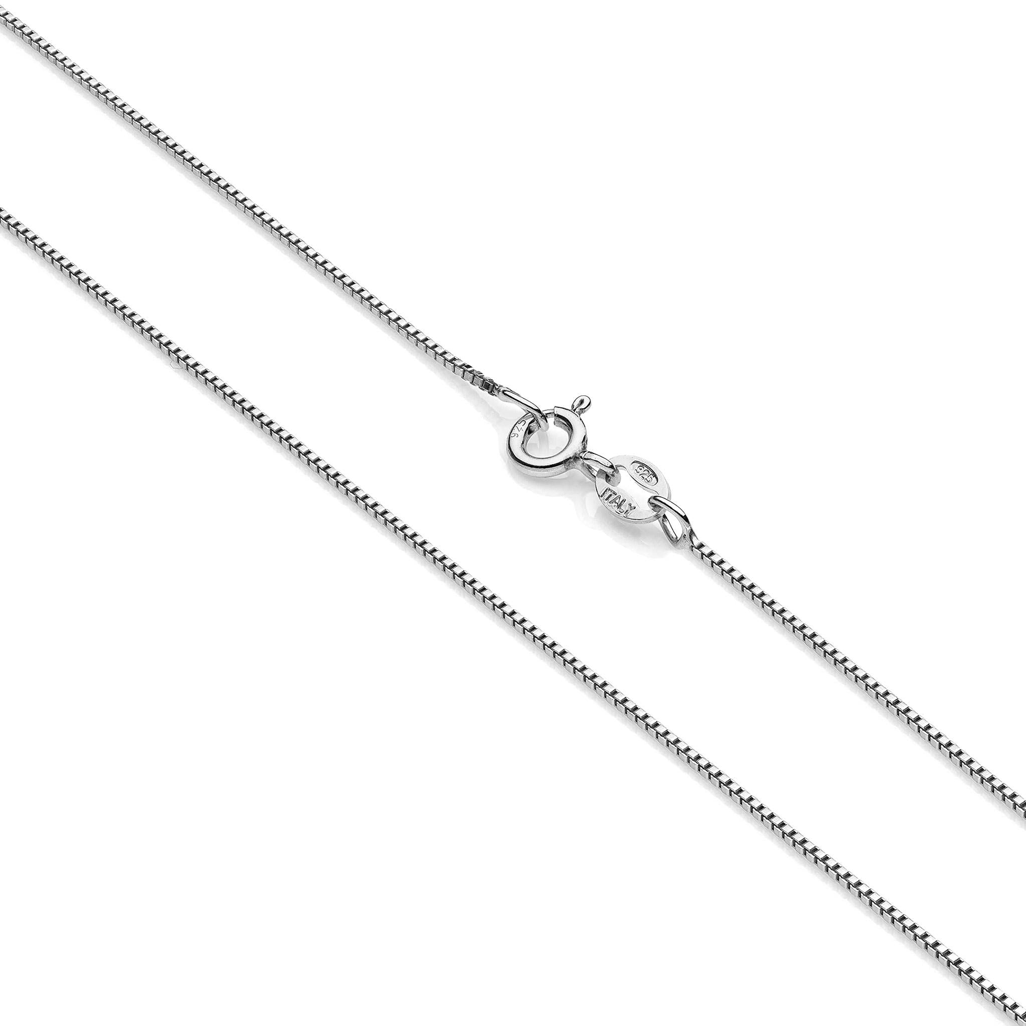 1mm Venetian Chain in Rhodium-Plated 925 Silver