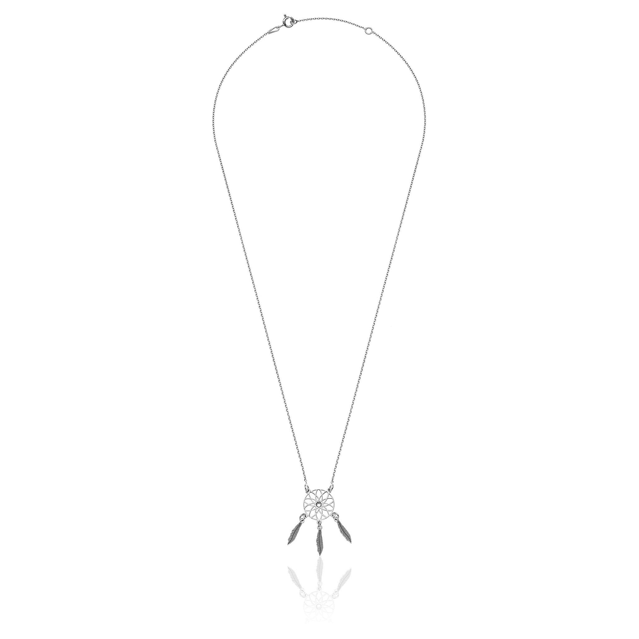 Collana con Acchiappasogni in Argento 925 Rodiato