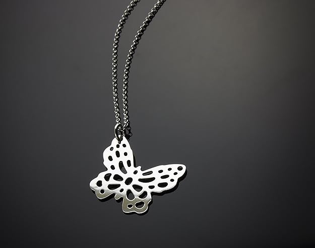 Collana con Ciondolo Farfalla in Argento 925 - Aka Gioielli
