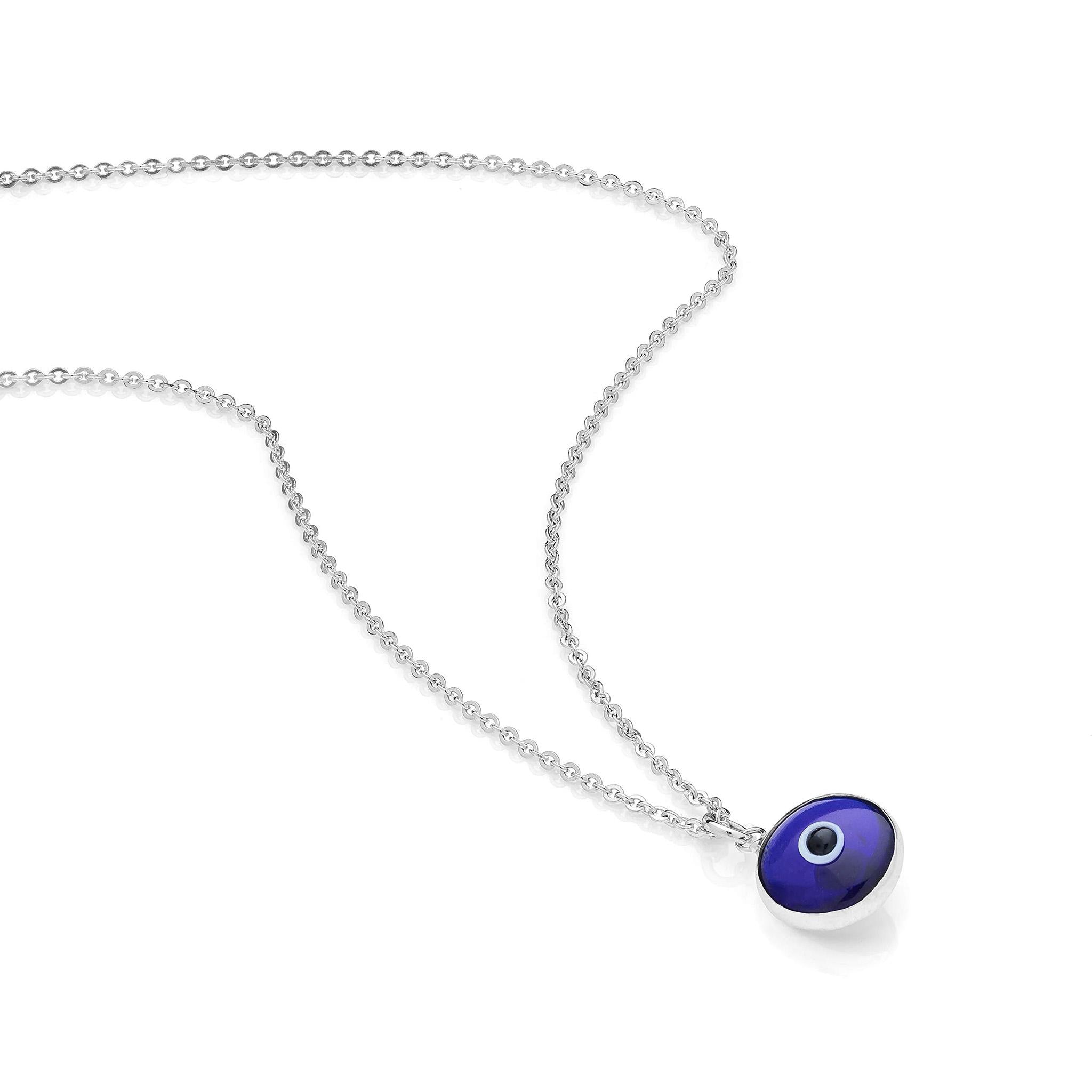 Collana Personalizzata Malocchio, Collana Delicata, Gioielli Blu Scuro Malocchio, Collana In Lega Di Zinco, Regalo Per Donne/madre/nonna - Foto 10