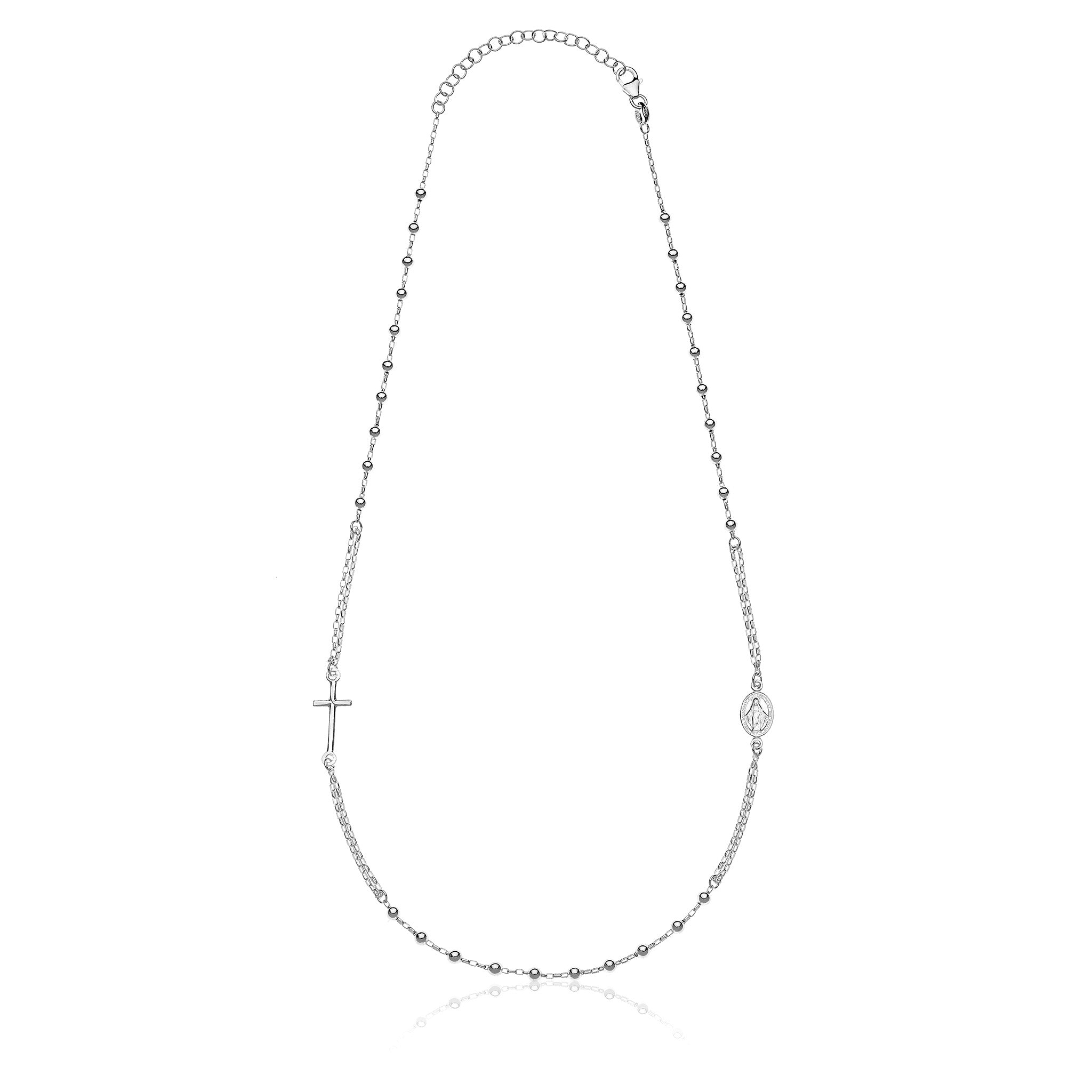 Collana Girocollo Rosario in Argento 925