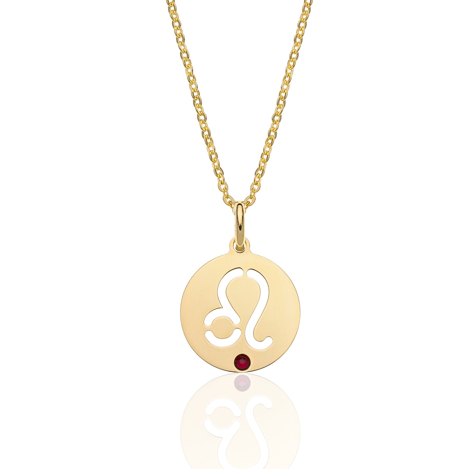 Einzelstück® Collana Loto In Argento 925 Placcato Oro 18kt Con Zirconi - Gioiello Ipoallergenico Da Donna, Regalo Perfetto Per Mamme E Amiche